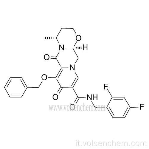 CAS NO.1206102-11-5 / Dolutegravir Intermedi: (4R, 12aS) -7- (benzilossi) -N- (2,4-difluorobenzil) -4-metil-6,8-diosso-3,4,6, 8,12,12a-